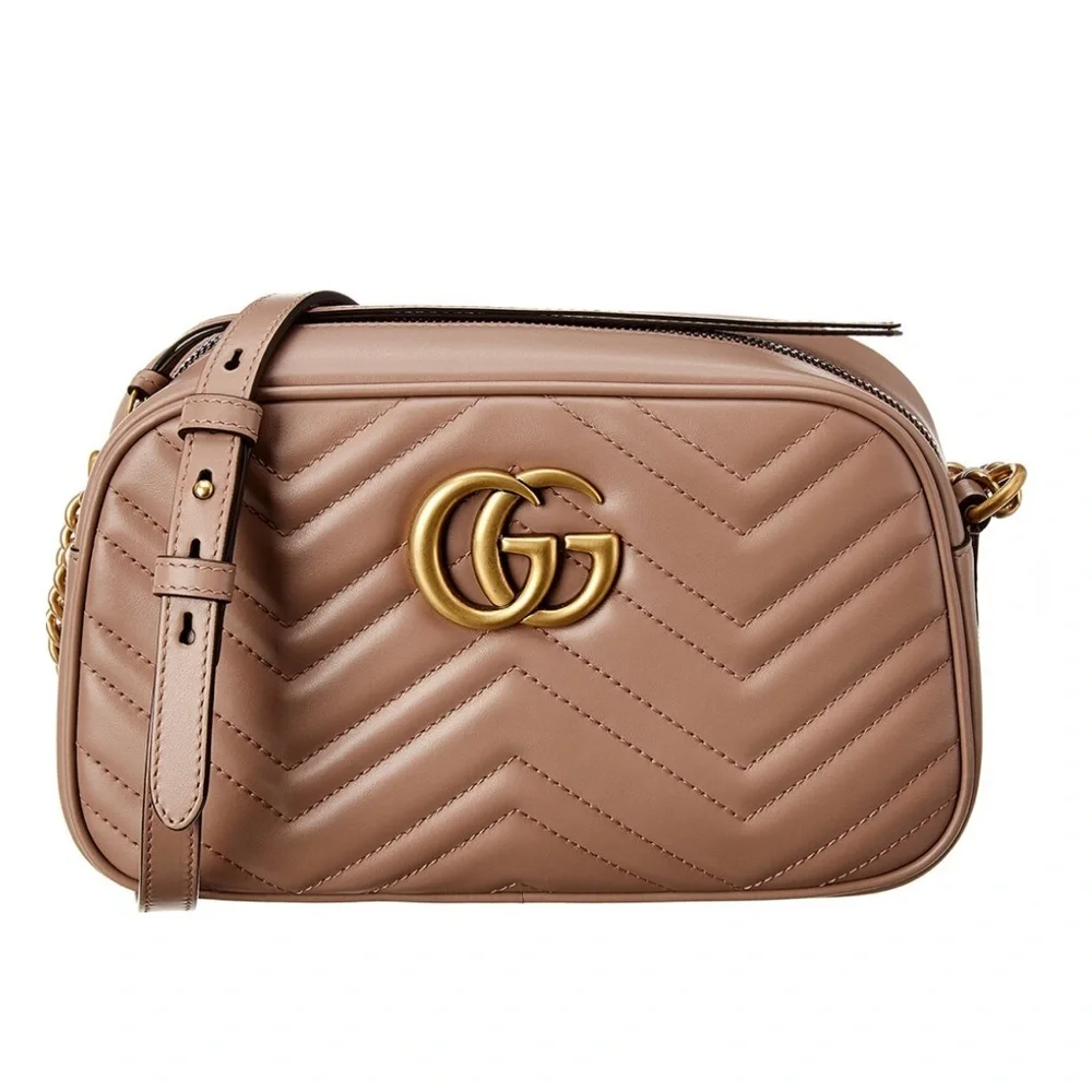 Gucci NWT GG Marmont Small Matelasse Leather Crossbody Camera Bag $1790 - Picture 1 of 3
